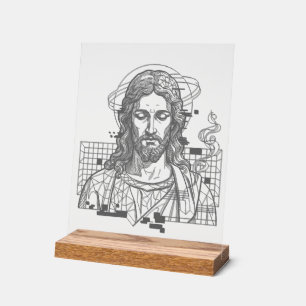 Panneau En Acrylique Jésus Grille Rétro Roi des Rois Apocalypse 19:16
