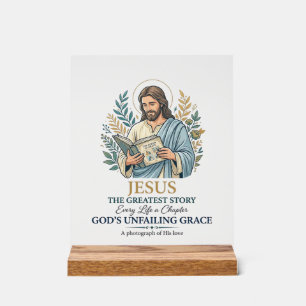 Panneau En Acrylique Jesus Scrapbooking Mémoire Garder Maman Vintage Ch
