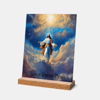 Panneau En Acrylique Jésus vous aime