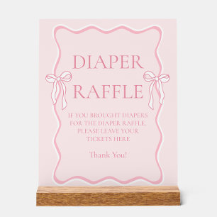 Panneau En Acrylique Jeu de Baby shower de béquille rose