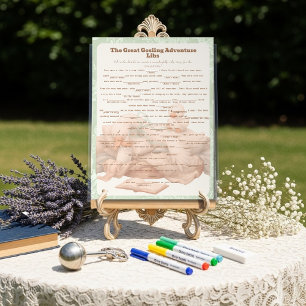 Panneau En Acrylique Jeu de groupe Green Goose Libs pour Baby Shower