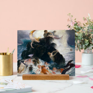 Panneau En Acrylique Jeu des Nereides, 1886 par Arnold Bocklin