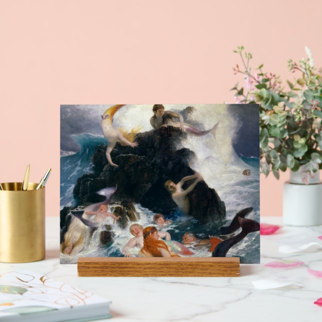 Panneau En Acrylique Jeu des Nereides, 1886 par Arnold Bocklin (Mariage)