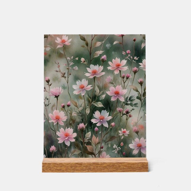 Panneau En Acrylique Joli Fleur sauvage (Recto)