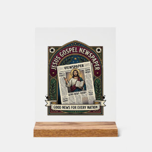 Panneau En Acrylique Journal de l'Évangile de Jésus Journal chrétien F