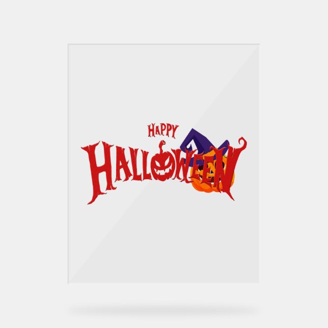 Panneau En Acrylique Jours d'halloween (Recto)