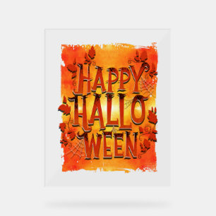 Panneau En Acrylique Joyeux Halloween
