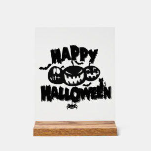 Panneau En Acrylique Joyeux Halloween