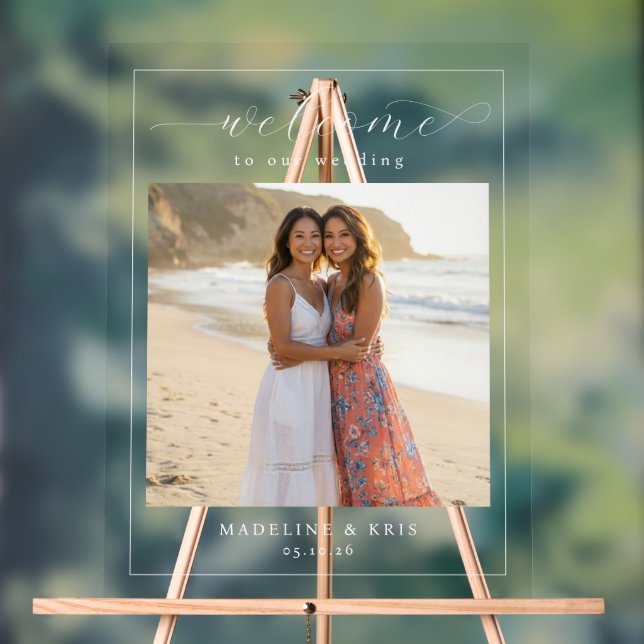 Panneau En Acrylique Joyful Beach Romantic Photo (Neutre)