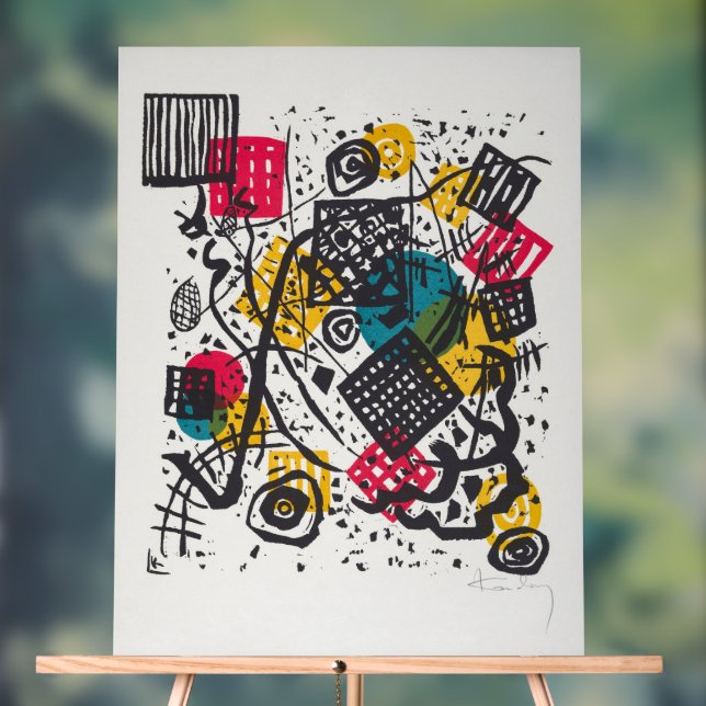 Panneau En Acrylique Kandinsky Small Worlds V Classic Abstrait (Neutre)
