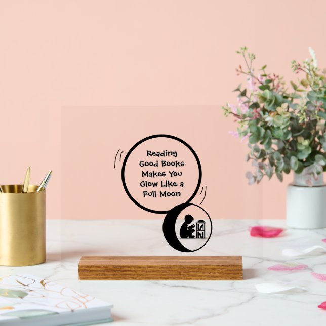 Panneau En Acrylique Kids Reading Acrylic Sign (Mariage)