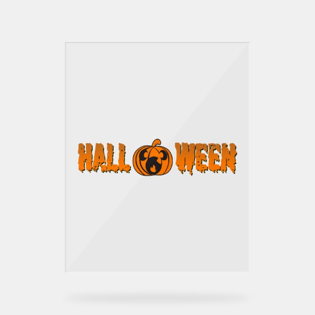 Panneau En Acrylique Kine de Halloween (Recto)