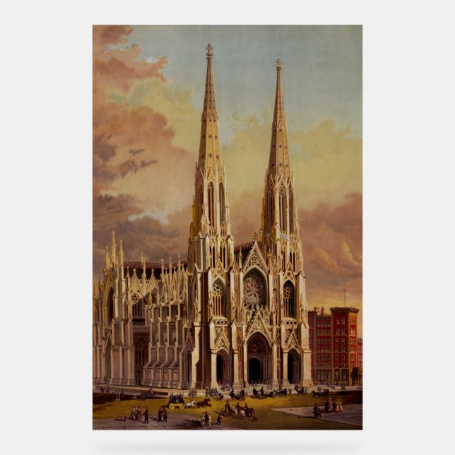 Panneau En Acrylique La cathédrale Saint-Patrick dans le Midtown Manhat (Recto)