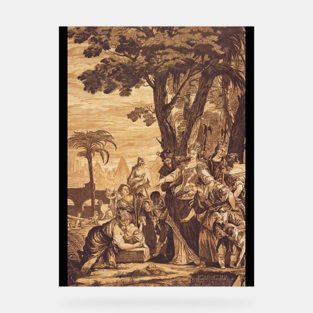 Panneau En Acrylique La découverte de Moïse du Livre de l'Exode (Recto)