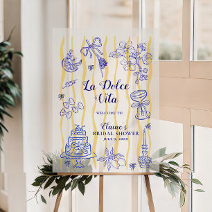Panneau En Acrylique La Dolce Vita Méditerranéen Réception de Mariage B