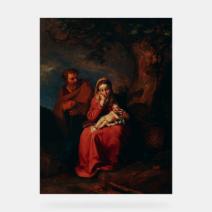 Panneau En Acrylique La Fuite en Égypte par Abraham Bloemaert 