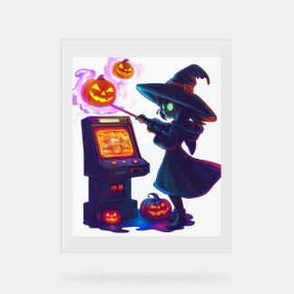 Panneau En Acrylique La nuit d'arcade de sorcière