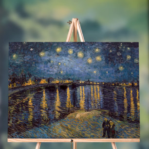 Panneau En Acrylique La Nuit étoilée sur le Rhône de Vincent Van Gogh