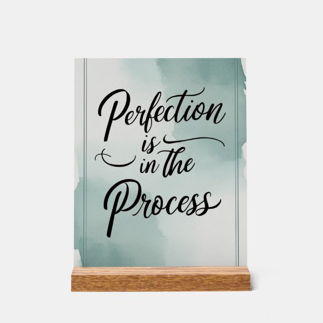 Panneau En Acrylique La perfection est dans le processus (Recto)