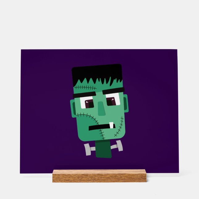 Panneau En Acrylique La tête du monstre Frankenstein (Recto)
