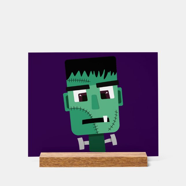 Panneau En Acrylique La tête du monstre Frankenstein (Recto)