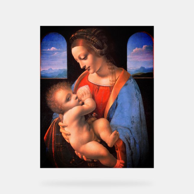 Panneau En Acrylique La Vierge Marie allaite Le Christ Enfant-324 (Recto)