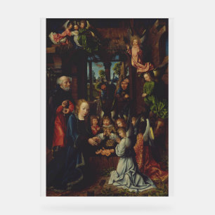 Panneau En Acrylique L'Adoration de l'enfant chrétien