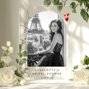 Panneau En Acrylique L'amour est dans la Fête des mariées aérienne phot