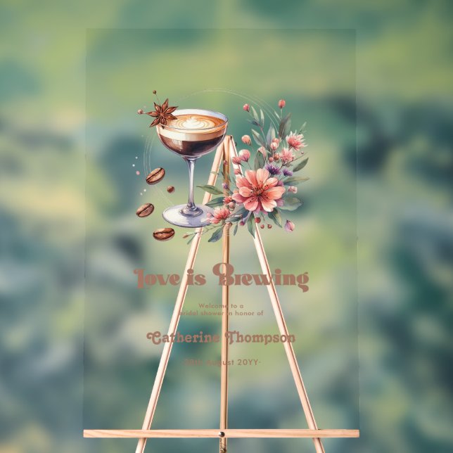 Panneau En Acrylique "Lamour est dans lair" Message de bienvenue pour l (Neutre)