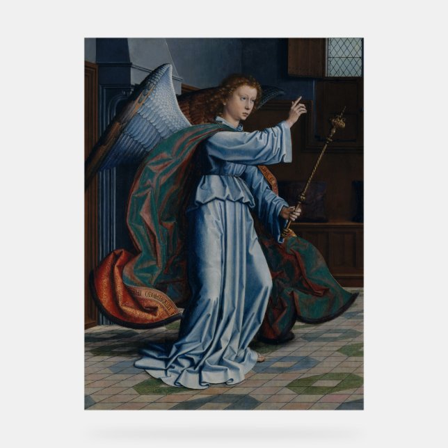 Panneau En Acrylique L'Archange Gabriel par Gerard David (Recto)