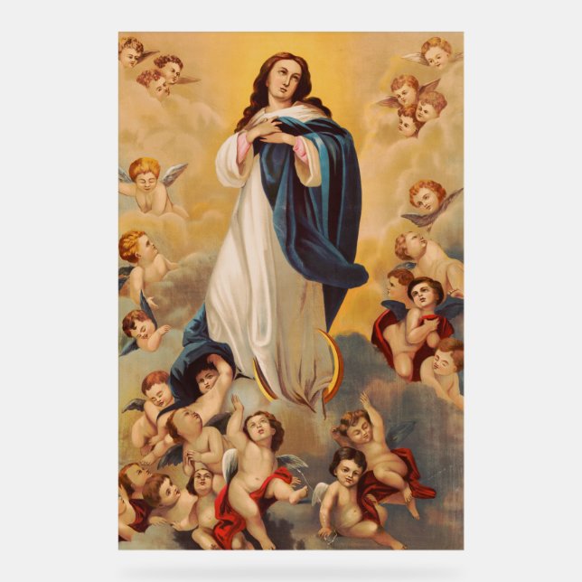 Panneau En Acrylique L'Assomption de la Vierge Marie (Recto)