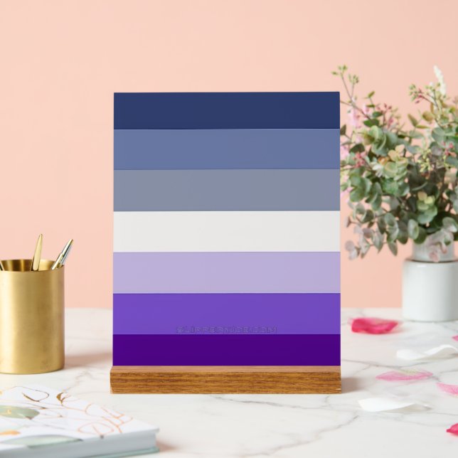 Panneau En Acrylique Le drapeau de la fierté lesbienne boucher de Slipp (Mariage)