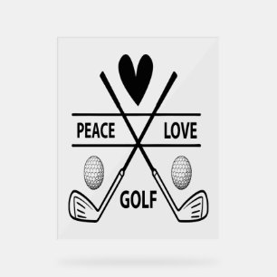 PANNEAU EN ACRYLIQUE LE GOLF D'AMOUR DE PAIX