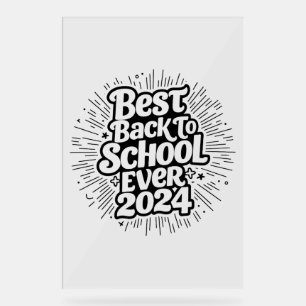Panneau En Acrylique Le Meilleur Retour À L'École En 2024 Design