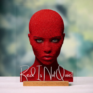 Panneau En Acrylique Le Rouge N'est Pas Silencieux