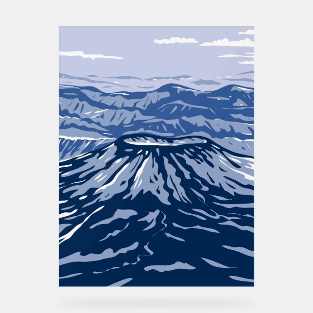 Panneau En Acrylique Le volcan Aniakchak (Recto)