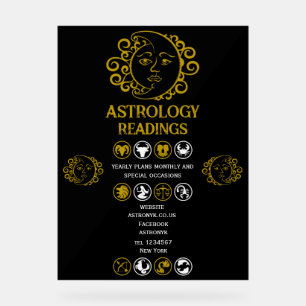 Panneau En Acrylique Lecture astrologique