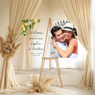 Panneau En Acrylique Lemon Grove Photo Bienvenue Mariage Italien