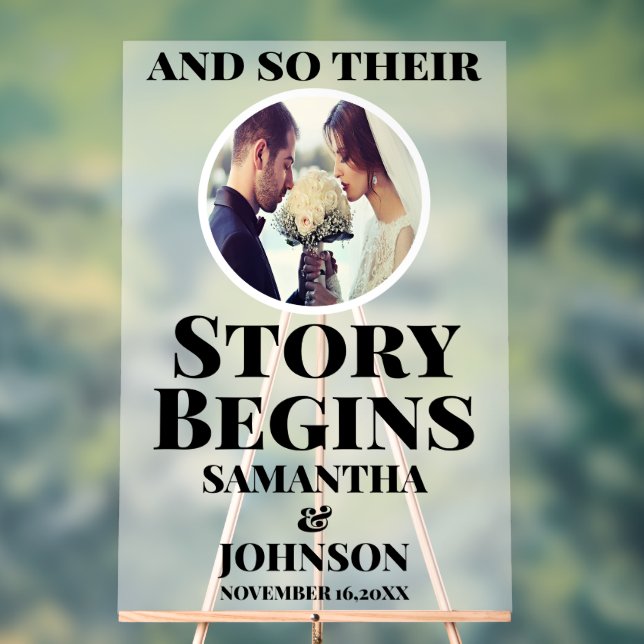 Panneau En Acrylique L'histoire acrylique gelée commence l'Affiche de b (Neutre)