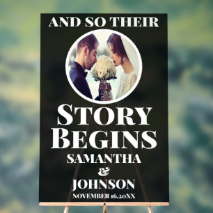 Panneau En Acrylique L'histoire acrylique noire commence l'Affiche de b