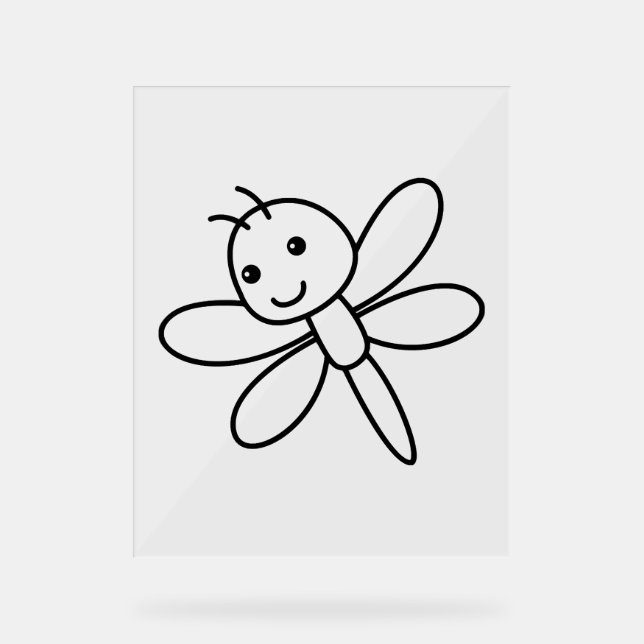 Panneau En Acrylique libellule (Recto)