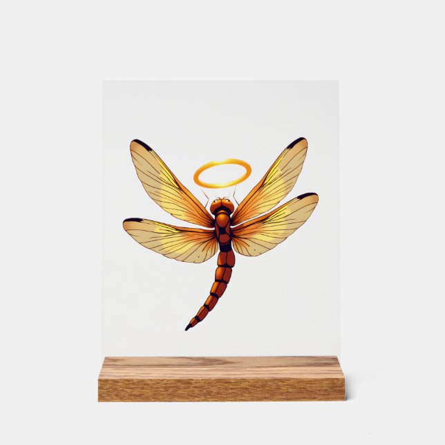 Panneau En Acrylique Libellule ange (Recto)