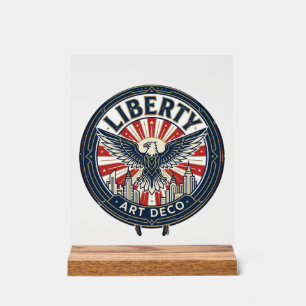 Panneau En Acrylique Liberty Aviator Patriotique Aviation Patriotique V