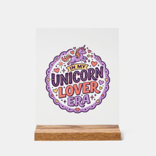 Panneau En Acrylique Licorne Dans Mon Ère d'Amant de Licorne Fantaisist