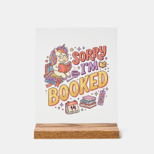 Panneau En Acrylique Licorne Désolé je suis Réservé Design Zazzle Fanta