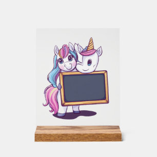 Panneau En Acrylique Licorne Enseignante (1)