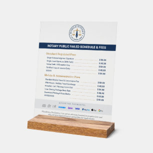 Panneau En Acrylique Liste de prix du barème des frais de notaire mobil