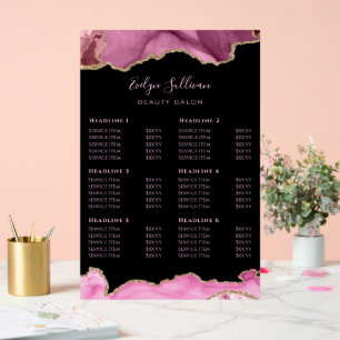Panneau En Acrylique Liste des prix de l'agent rose