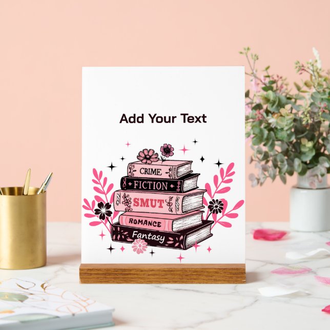 Panneau En Acrylique Livres (Mariage)