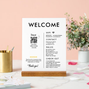 Panneau En Acrylique Location de vacances moderne Accueil